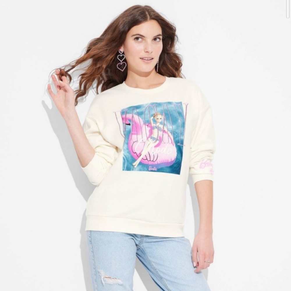 Barbie NWT Women's Pullover Sweater Sz L